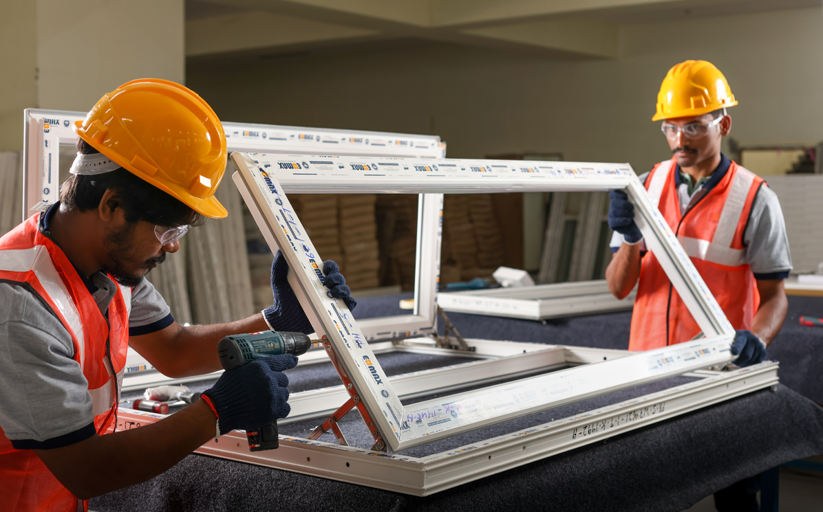 Eumax skill training centre for uPVC window fabricators and manufacturers in Bengaluru